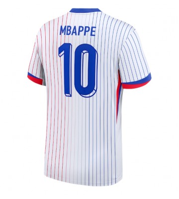 Frankrig Kylian Mbappe #10 Udebanetrøje EM 2024 Kort ærmer